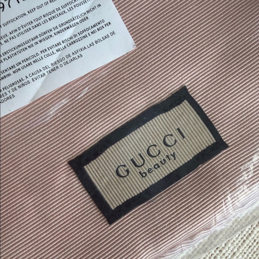 Gucci Blush Pink Canvas Pouch - Picture 8 of 11